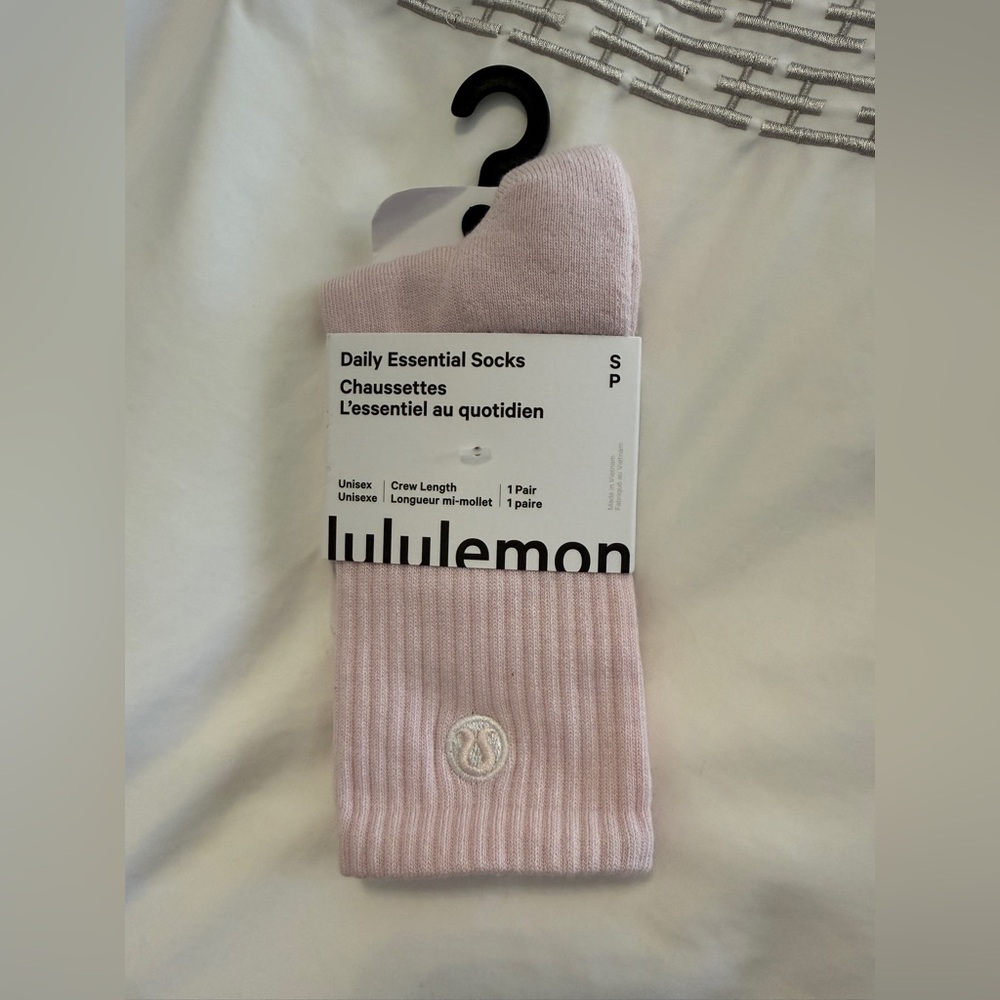 lululemon athletica Light Pink Crew Socks
